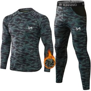 🌟BRAND NEW! 🌟MEETYOO mens Sport Long Johns Base Layer - Camo Blue